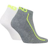 Head - Sneakersokken - Wit - 2-paar - Katoenen Enkelsokken Dames en Heren - Sport