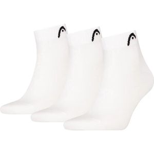 HEAD - Quartersokken Training - Wit - 3-pack