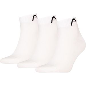 HEAD - Quartersokken Training - Wit - 3-pack