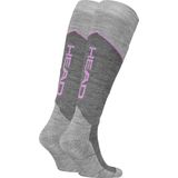 HEAD - Skisokken - Grey Melange / Lilac - Unisex - 2 Paar