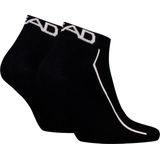 Head - Sneakersokken - Zwart - 2-paar - Katoenen Enkelsokken Dames en Heren - Sport