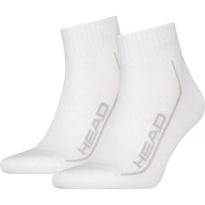 Head - Performance - 2-paar Quarter Sportsokken - Katoen - Wit