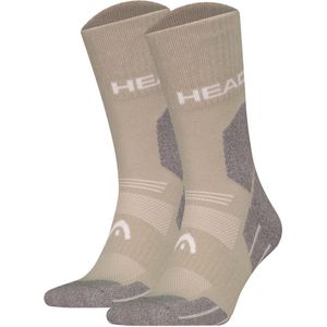Hiking - 2 Pack Crew Sokken - Hoge Hiking Sokken - Taupe