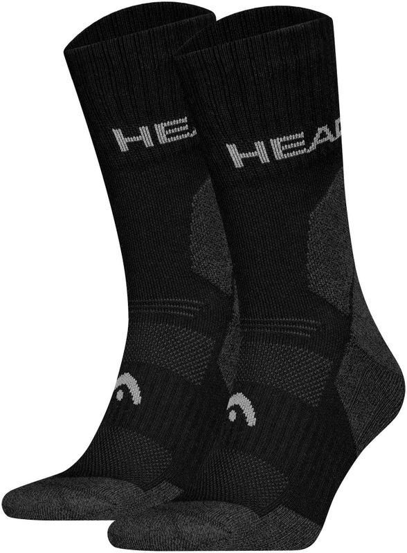 Head Unisex hiking sportsokken 2 pack Black