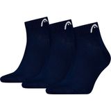HEAD - Quartersokken - Navy - 3-pack