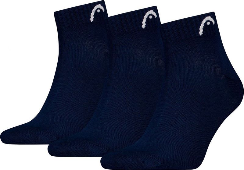 HEAD - Quartersokken - Navy - 3-pack