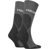 Head Hiking 2 Pack Crew sokken - Alle klimaten - Hoge hiking sokken - Dames en heren  - Grijs