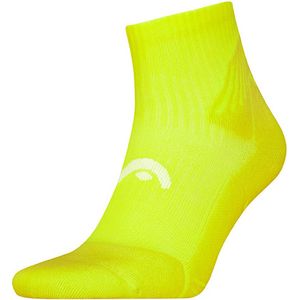 HEAD unisex performance quartersokken tennis neon geel
