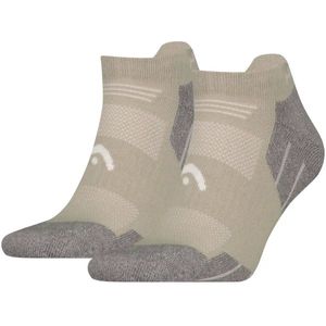 Head - Hiking Sneakersokken - 2-Pack - Taupe - Katoen