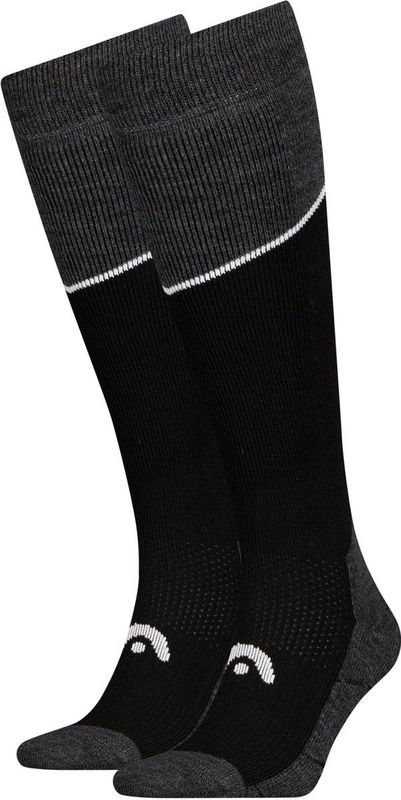 HEAD - Skisokken - Black / Grey Melange - 2 Paar