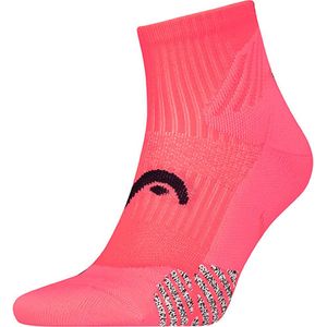 HEAD - Performance Quartersokken - Neon Roze - Unisex