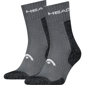 HEAD - Halfhoge Sokken - Grijs - 2-pack - Unisex - Vochtregulerend