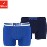 PUMA Boxer Placed Logo (Packung, 2er-Set) mit dehnbarem Komfortbund