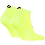 PUMA - Uniseks Sneakersokken - Zwart - 65% Polyester, 31% Polyamide, 4% Elastaan - Set van 2