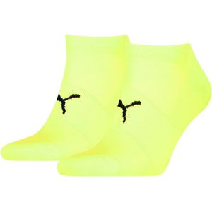 PUMA - Uniseks Sneakersokken - Zwart - 65% Polyester, 31% Polyamide, 4% Elastaan - Set van 2