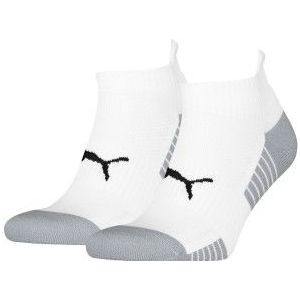 PUMA - Unisex Sneaker Sportsokken - White - Badstof Zool - 2 Pack