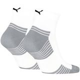 Puma - Sport Cushioned Quartersokken - Roze - 2-pack - Gerecycled Katoen