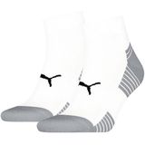 Puma - Sport Cushioned Quartersokken - Roze - 2-pack - Gerecycled Katoen