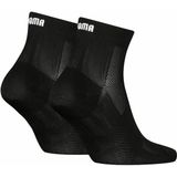 PUMA - Quarter Sportsokken - Zwart - 2 Paar