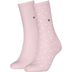 Tommy Hilfiger - Huissokken - Roze - Slijtvast Katoen - 2 Paar