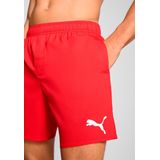 PUMA - Swim Men Mid Shorts - Rood - Zwembroek