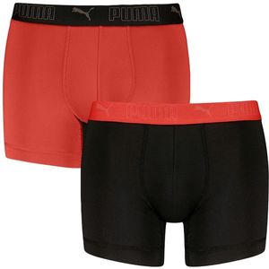 PUMA - Sport - Boxershorts - Zwart en Rood - 2-Pack - Microfiber