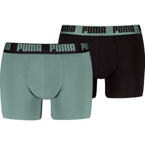 PUMA - Set van 2 Boxershorts - Olijfgroen/Zwart - Katoen