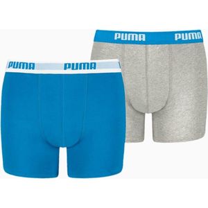 PUMA - Everyday Basic - Boxershorts - Marineblauw/Blauw - Set van 2
