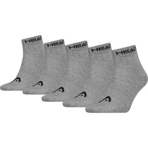 HEAD - Kwart Sokken - Effen - 5-Pack - Katoenmix