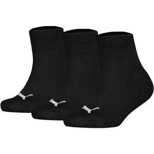 PUMA - Korte Sokken - Zwart - 3-Pack - Zacht Katoen