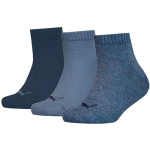 PUMA kids 3P quartersokken blauw II
