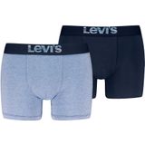 Levi's - Boxershorts - Zwart - Mix van Katoen en Elastaan - Pak van 2 Paar