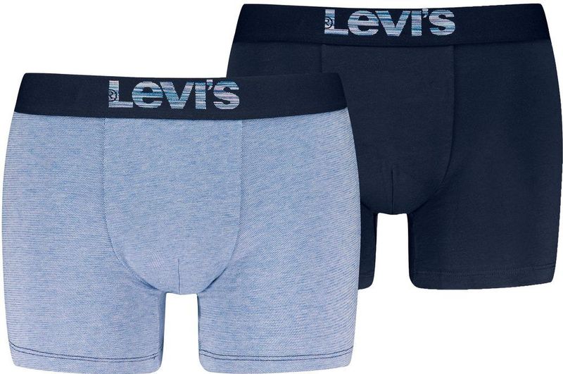 Levi's - Boxershorts - Zwart - Mix van Katoen en Elastaan - Pak van 2 Paar