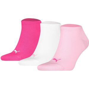 PUMA - Unisex Sneakersokken - Zwart - 3-pack