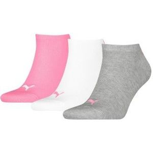 PUMA - Unisex Sneakersokken - Zwart - 3-pack