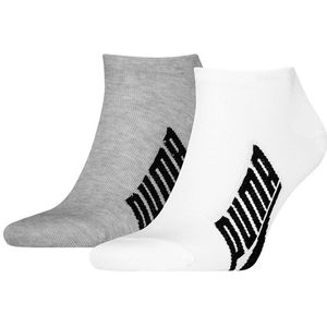 PUMA - Sneakersokken - Wit en Grijs - 2-pack - Unisex