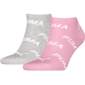 PUMA - Sneakersokken - Roze en Grijs - 2-pack - Dames