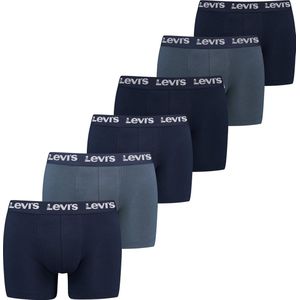 LEVI'S - Boxershorts - Blauw / Navy / Wit - 6er Pack