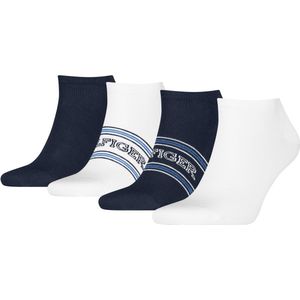 Tommy Hilfiger - Giftbox Classic Sock - Heren - Wit/Navy Blauw - Tbd