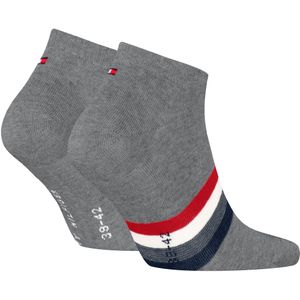 Tommy Hilfiger - Herensokken - Katoenmix - Zwart - Pak van 2 paar
