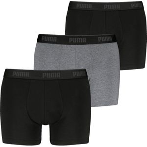 Puma - Boxershorts Everyday - Zwart/Grijs - 3-pack