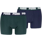 Puma - Everyday Basic - Boxershorts - Green / Navy - 2-pack