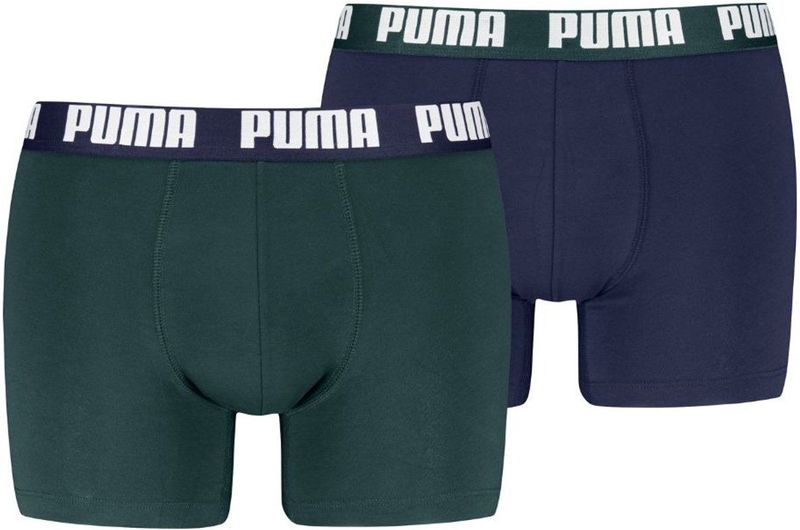 Puma - Everyday Basic - Boxershorts - Green / Navy - 2-pack