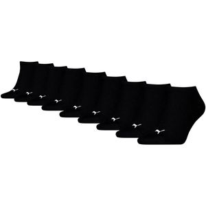 Puma - Sneaker Sokken - Katoen - Zwart - Voordeelverpakking 9-Paar