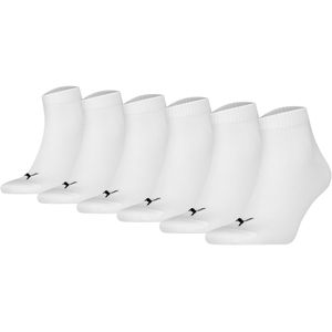 Puma - Quarter Sokken - Wit - 6-paar - Katoen