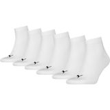 Puma - Quarter Sokken - Wit - Katoenmix - 6 Paar
