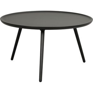 Rowico Home Daisy ronde houten salontafel zwart - Ø80 cm