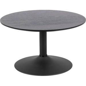 Lisomme Vino houten salontafel zwart - Ø 70 cm