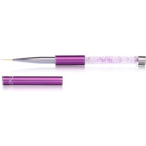 Cosmetics Zone Gesloten Decoratie Kwast Paars Kristallen - 15mm. #7