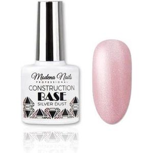 Modena Nails Construction Base Coat Gellak Silver Dust 7,3ml.